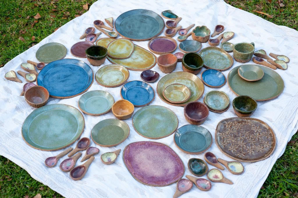 South Australian Artist Isha Chatterjee's pottery pieces