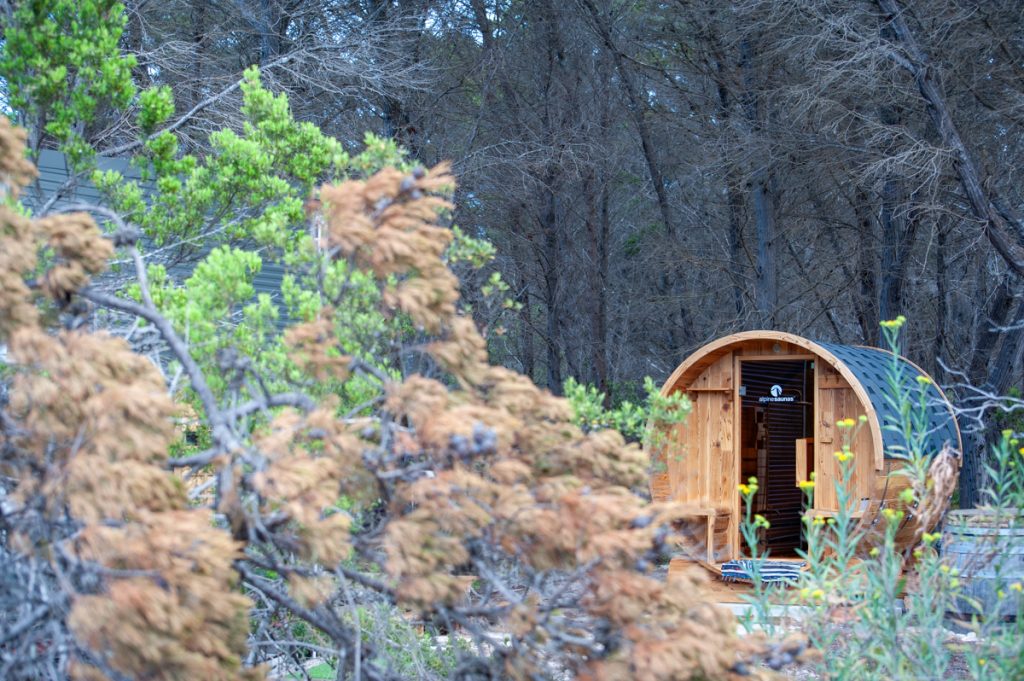 With a lovely sauna and incredible views